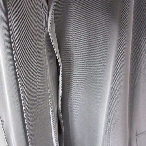 Utex Design Trench Coat Woman's Button Up Pockets Lined Full Length Gray Size 14 - Picture 10 of 15